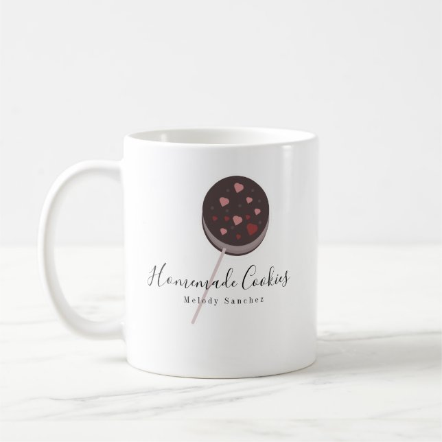 Mug Boulangerie Cookies Biscuits Dessinés à la Main (Gauche)
