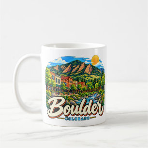 Mug Boulder Colorado Art de Voyage Monument Historique