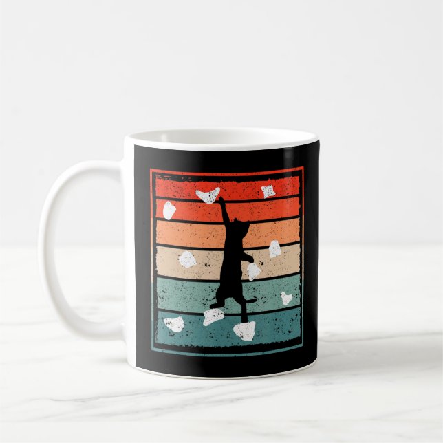 Mug Bouldering Cat Climber Cute Kitten Cats Rock Clima (Gauche)