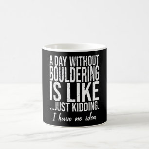 Mug Bouldering drôle de cadeau sportif