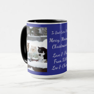 Mug Boule à neige de chat, Noms d'image Texte, Personn