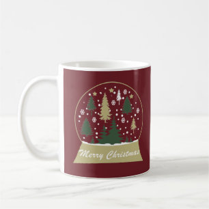 Mug Boule à neige décorée moderne de Noël