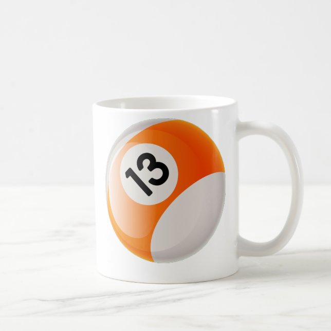 MUG BOULE DE BILLARDS DU NUMÉRO 13 (Droite)