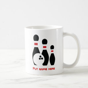 Mug Boule de bowling et broches personnalisées