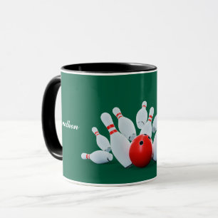 Mug Boule de bowling et quilles frappent !