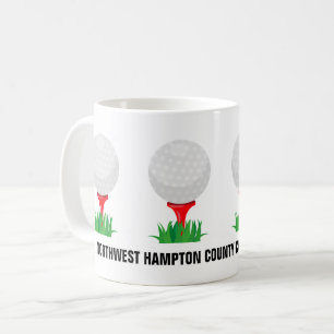Mug Boule de café de golf sur mesure
