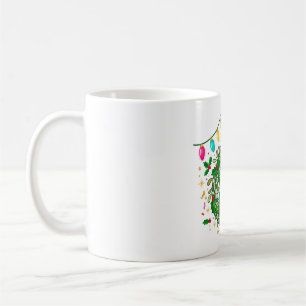 Mug Boule de disco en gui Art de Noël Fête