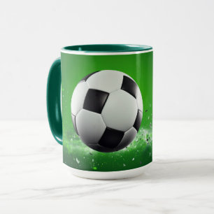 Mug Boule de football de nom personnalisé