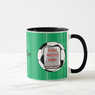 Mug Boule de football photo personnalisable