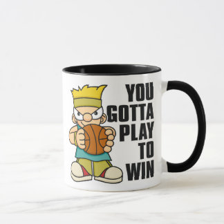 Mug Boule de panier de garçon vilain