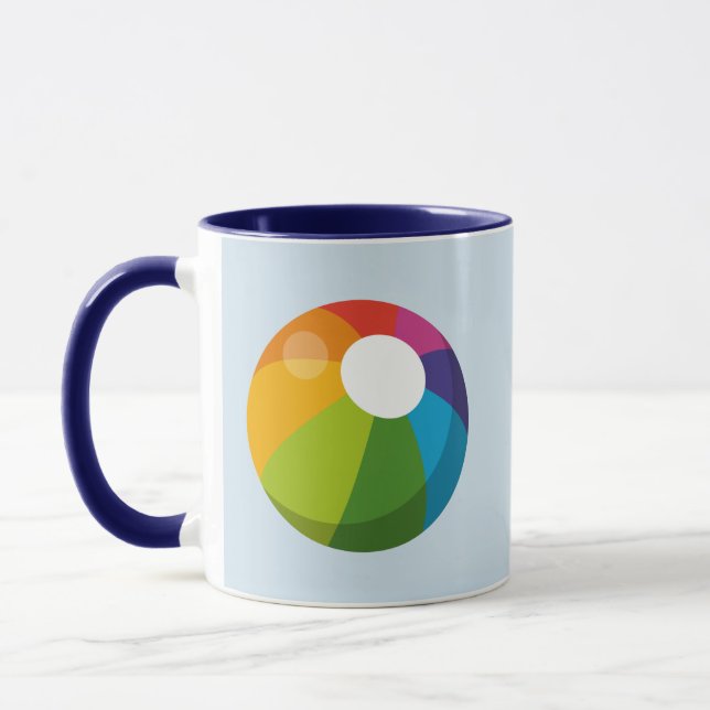 Mug Boule de plage multicolore (Gauche)