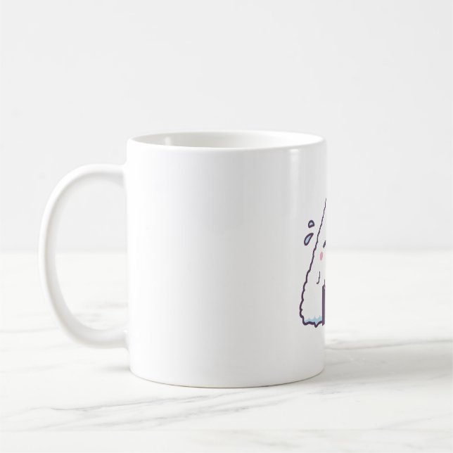 Mug Boule de riz japonais Cute Shy Onigiri (Gauche)