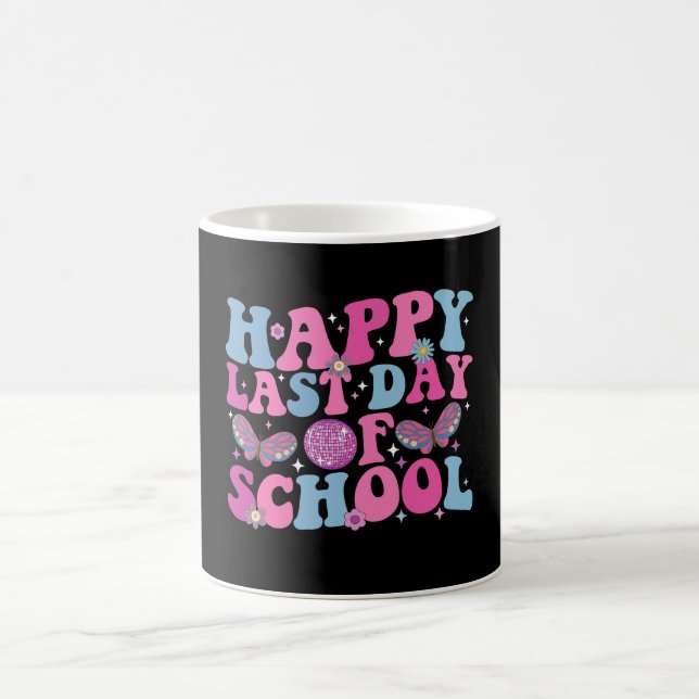 Mug Boule disco groovy rétro dernier jour d'école heur (Centre)