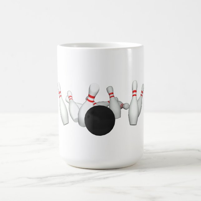 Mug Boule et goupilles de bowling : modèle 3D : (Centre)