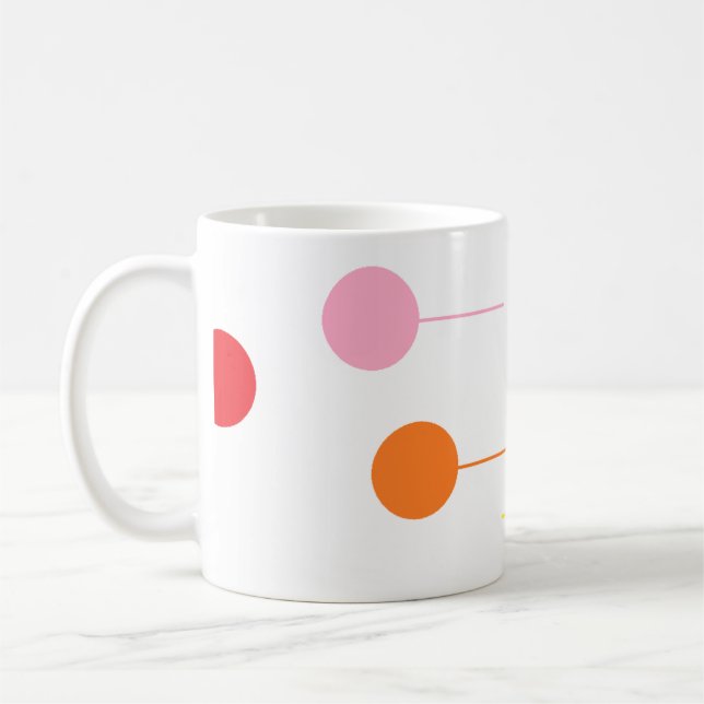 Mug Boule et ligne en blanc (Gauche)