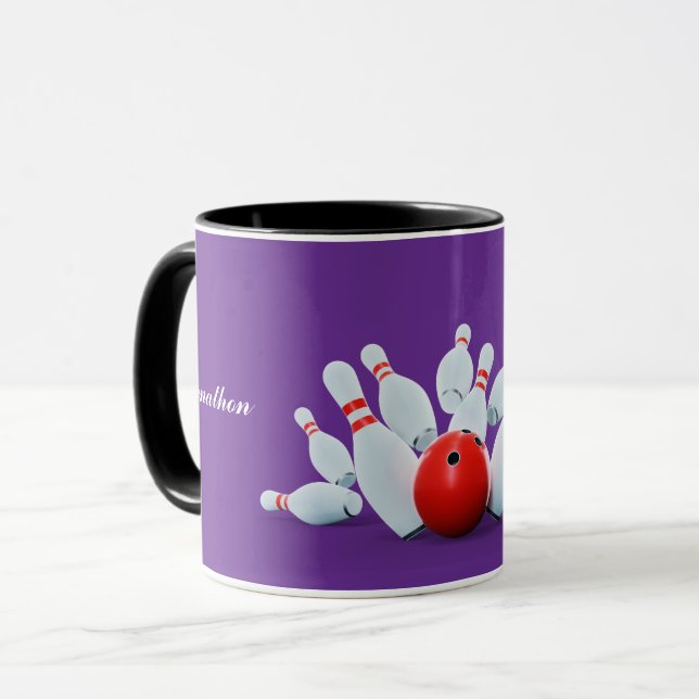 Mug Boule et quilles de bowling frappent ! (Devant gauche)