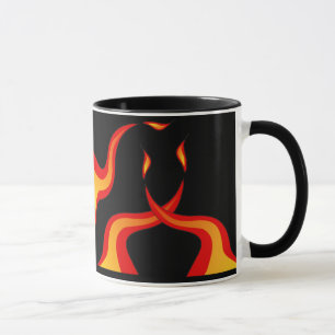 Mug boule flamboyante de panier