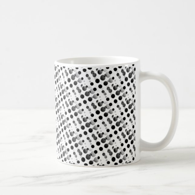 Mug Boule rétro, Gris métallique (Droite)