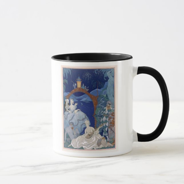 Mug Boule sous la lune bleue, illustration pour des (Droite)