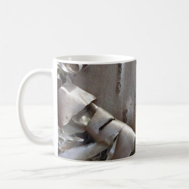 Mug Bouleau courbe écorce rustique (Gauche)