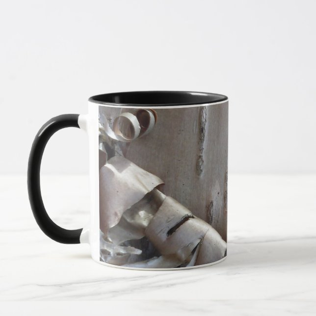 Mug Bouleau Tortueux Écorce Arbre Rustique (Gauche)