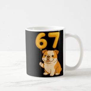 Mug Bouledogue Anglais Chien Drôle 67 Mème Six Sept Ba