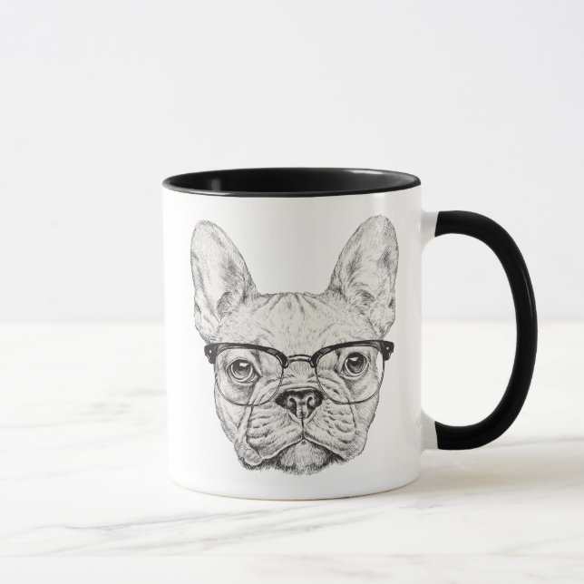 Mug Bouledogue de hippie (Droite)