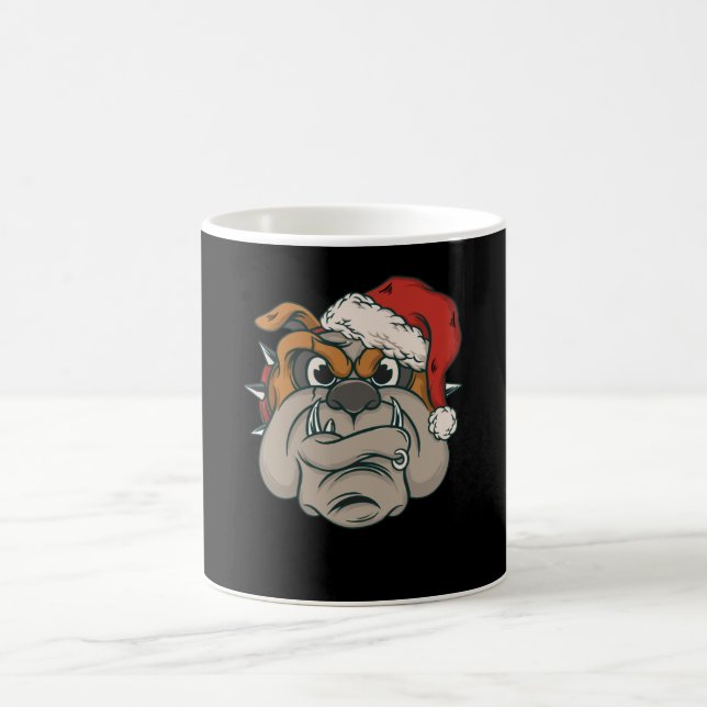 Mug Bouledogue de Noël (Centre)