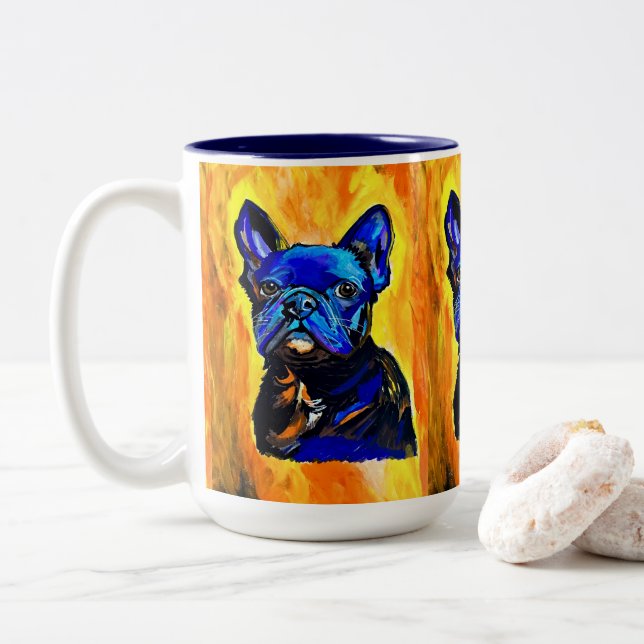 Mug Bouledogue Français (Avec donut)