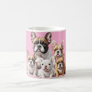Mug Bouledogue français amis amusants bouledogues