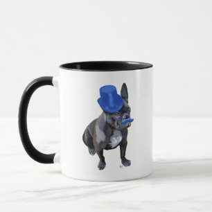 Mug Bouledogue français avec le casquette supérieur 