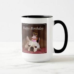 Mug Bouledogue français avec le petit gâteau