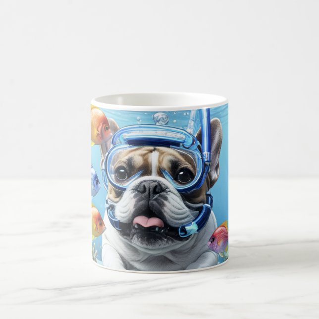 Mug Bouledogue français en vacances Bouledogue Françai (Centre)