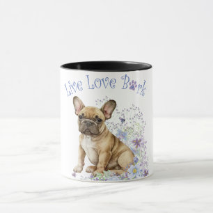 Mug Bouledogue français floral