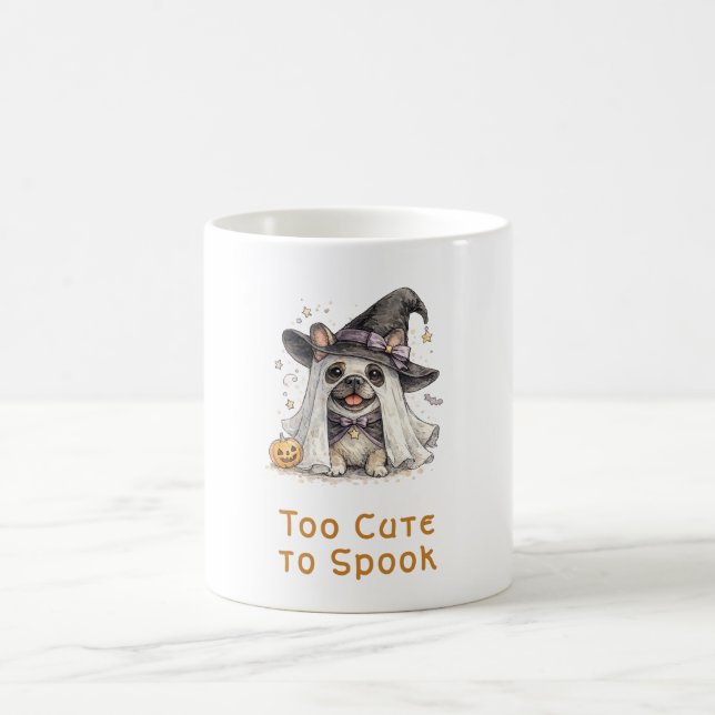 Mug Bouledogue français Halloween Chère Sorcière (Centre)