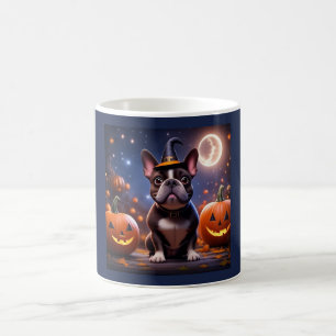 Mug Bouledogue français Halloween citrouille bouledogu