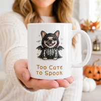 Bouledogue français Halloween Mignon squelette