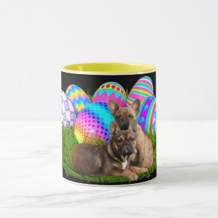 Mug Bouledogue français Joyeuses Pâques Bouledogue fra
