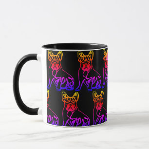Mug Bouledogue français néon French Bulldog