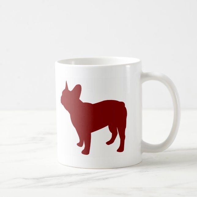 Mug Bouledogue français (rouge) (Droite)