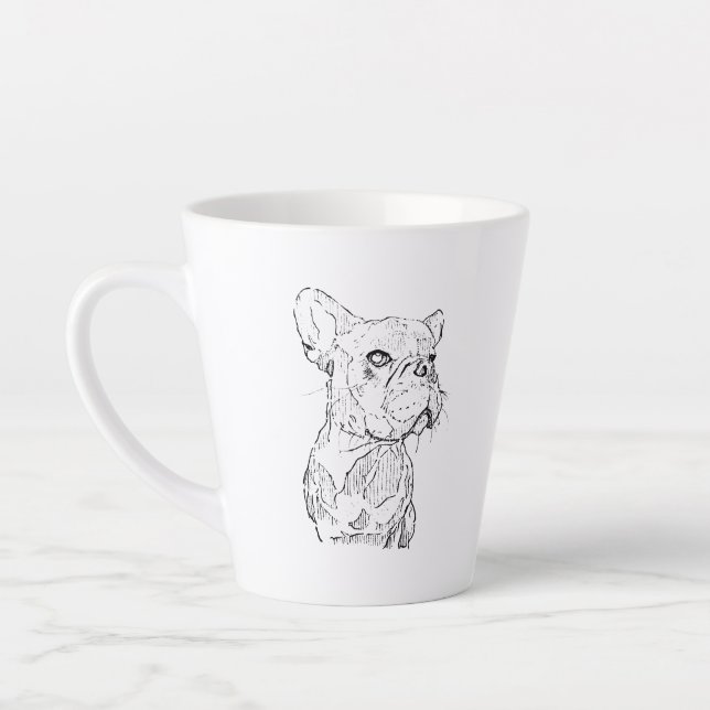 Mug Bouledogue Français - Tasse à café avec dessin (Gauche)