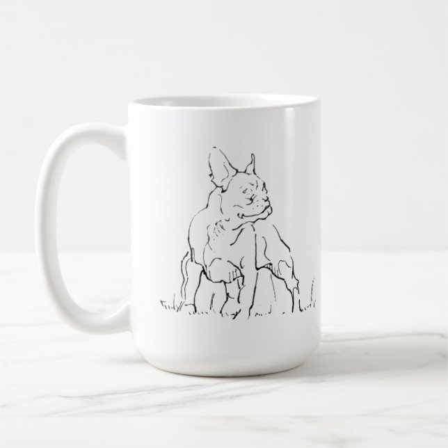 Mug Bouledogue Français - Tasse à Café Maman de Ch (Gauche)