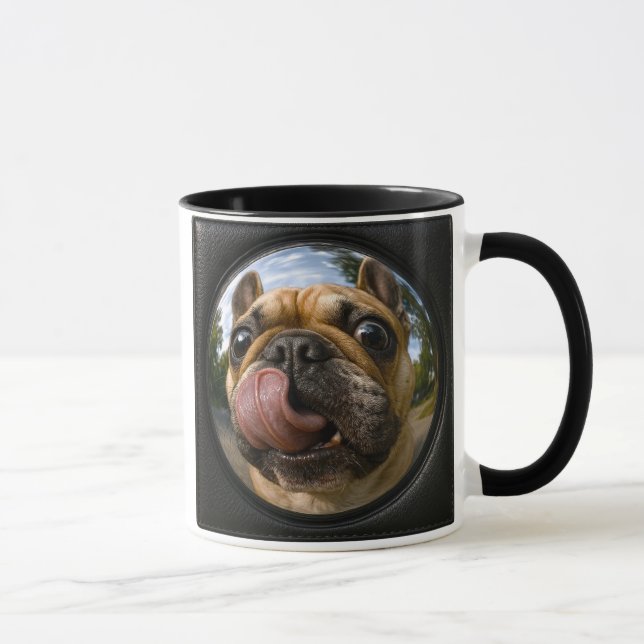 Mug Bouledogue langue pendante (Droite)