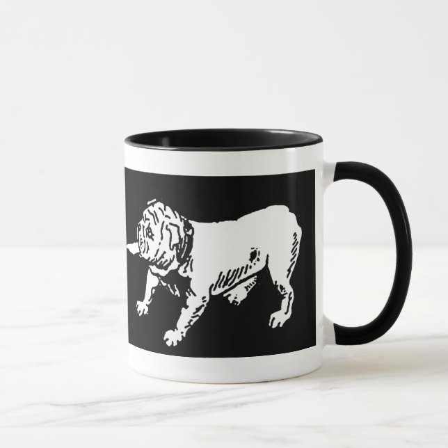 Mug Bouledogues de l'anglais de guerre d'O de traction (Droite)