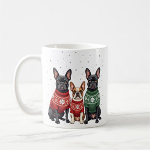 Mug Bouledogues français de Noël Xmas Frenchie Chien 2