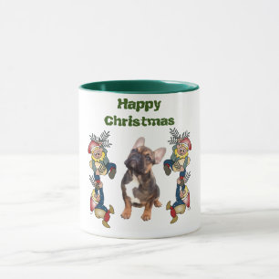 Mug Bouledogues français Noël French Bulldog