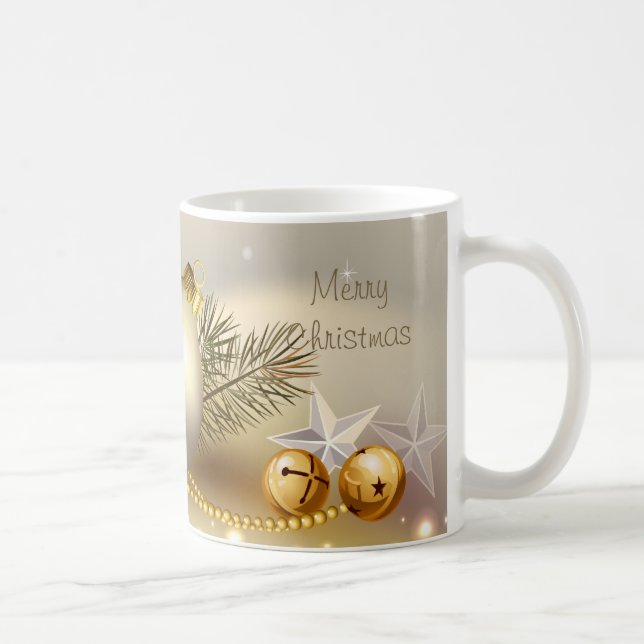 Mug Boules, Bells et étoiles d'or (Droite)