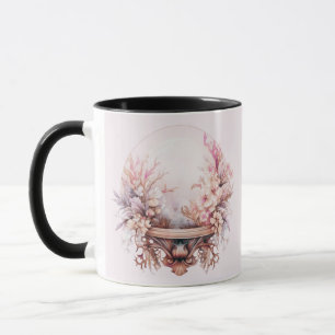 Mug Boules de cristal bohèmes fleurs roses Halloween