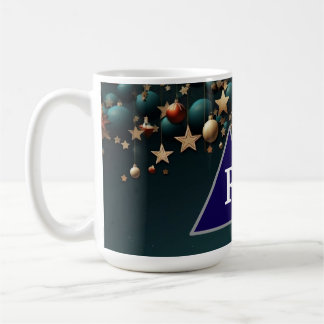 Mug Boules de Noël colorées et étoiles