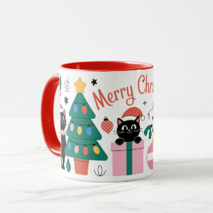 Mug Boules de Noël pour chats mignons Cadeaux modernes